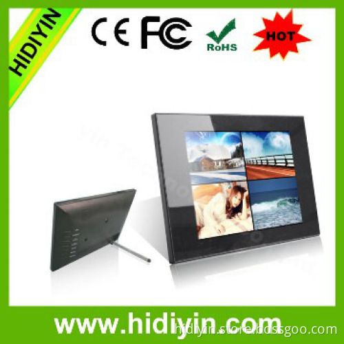 8 inch tempered glass voice recording digital photo frame charger